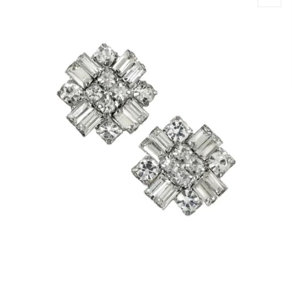 Stella + Ruby Statement Crystal Stud Earrings - image 2